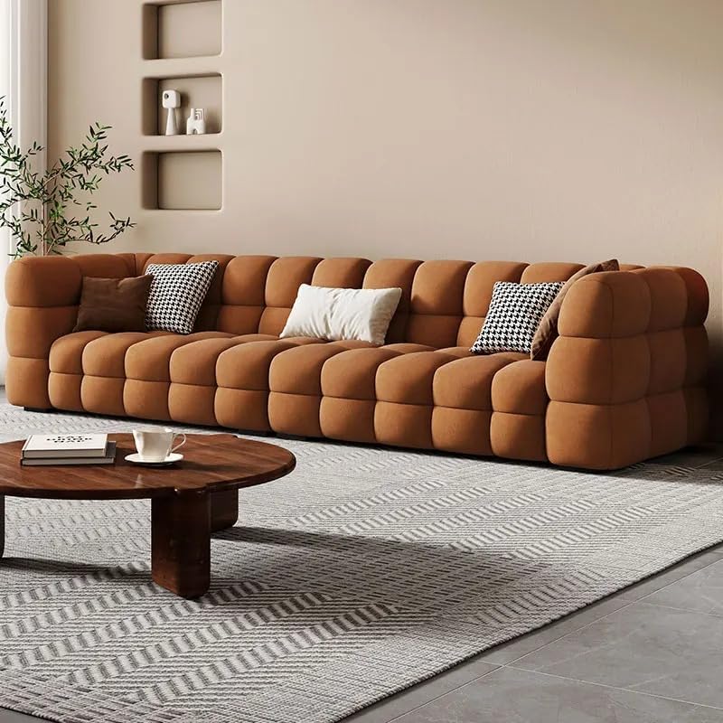 Aroma Homes Bubble Modular Sofa Set - Modern Cloud-Inspired 3-Seater Couch in Brown - Image 5